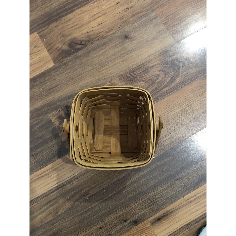 Longaberger Small Square Basket With Lid